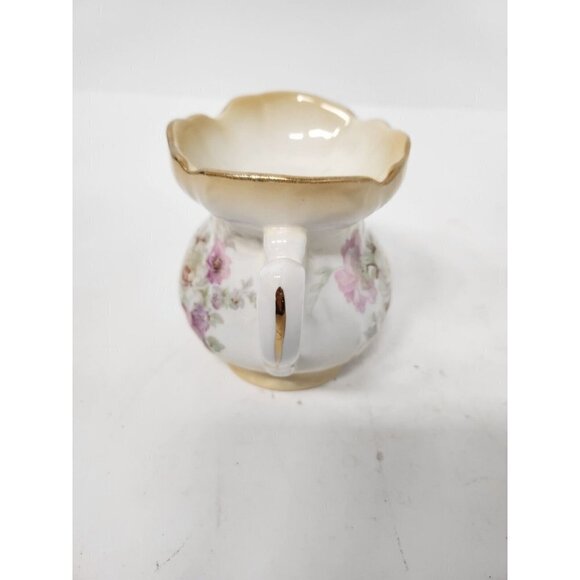 VINTAGE 1950 Old Foley James Kent England Shaving Mug Scuttle Porcelain Floral - Picture 4 of 9